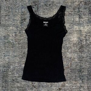 Old Navy Black Lace Sleeveless Camisole Top with Lace Trim